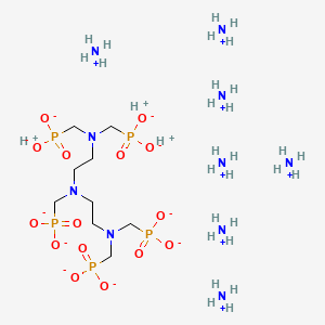 Heptaammonium trihydrogen (((phosphonatomethyl)imino)bis(ethane-2,1-diylnitrilobis(methylene)))tetrakisphosphonate