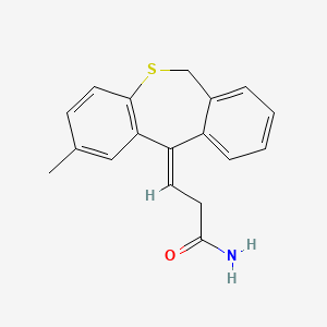 (E)-3-(2-Methyl-6,11-dihydrodibenzo(b,e)thiepin-11-ylidene)propionamide