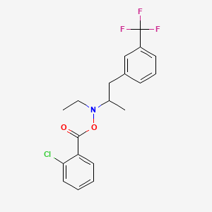 N-((2-Chlorobenzoyl)oxy)-N-ethyl-alpha-methyl-3-(trifluoromethyl)benzeneethanamine