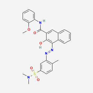 4-((5-((Dimethylamino)sulphonyl)-2-methylphenyl)azo)-3-hydroxy-N-(2-methoxyphenyl)naphthalene-2-carboxamide