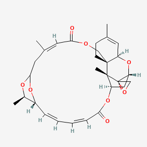 (1R,3R,8R,12Z,17R,18R,19Z,21Z,25R,26S,27S)-5,13,17,26-tetramethylspiro[2,10,16,24,29-pentaoxapentacyclo[23.2.1.115,18.03,8.08,26]nonacosa-4,12,19,21-tetraene-27,2'-oxirane]-11,23-dione