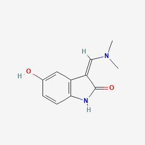 2H-Indol-2-one, 1,3-dihydro-3-((dimethylamino)methylene)-5-hydroxy-, (Z)-