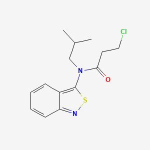 N-(2,1-Benzisothiazol-3-yl)-3-chloro-N-(2-methylpropyl)propanamide