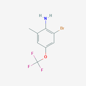 B1273232 2-Bromo-6-methyl-4-(trifluoromethoxy)aniline CAS No. 887266-83-3