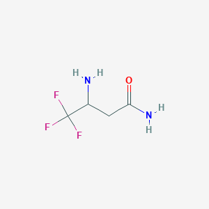 molecular formula C4H7F3N2O B1273233 3-氨基-4,4,4-三氟丁酰胺 CAS No. 453-32-7