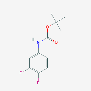 molecular formula C11H13F2NO2 B1273236 叔丁基 N-(3,4-二氟苯基)氨基甲酸酯 CAS No. 144298-04-4