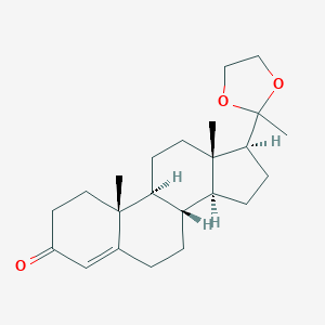 B127324 (8S,9S,10R,13S,14S,17S)-10,13-Dimethyl-17-(2-methyl-1,3-dioxolan-2-yl)-1,2,6,7,8,9,11,12,14,15,16,17-dodecahydrocyclopenta[a]phenanthren-3-one CAS No. 978-98-3