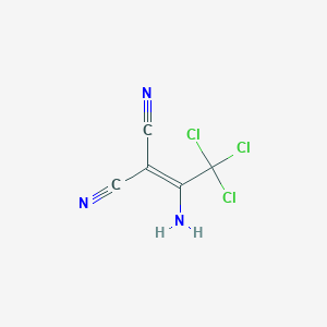 molecular formula C5H2Cl3N3 B1273241 (1-Amino-2,2,2-trichloroethylidene)propanedinitrile CAS No. 1572-57-2
