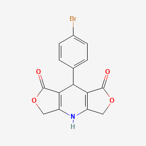 8-(4-bromophenyl)-5,11-dioxa-2-azatricyclo[7.3.0.03,7]dodeca-1(9),3(7)-diene-6,10-dione