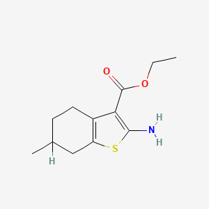 molecular formula C12H17NO2S B1273260 Ethyl 2-amino-6-methyl-4,5,6,7-tetrahydrobenzo[b]thiophene-3-carboxylate CAS No. 76981-71-0