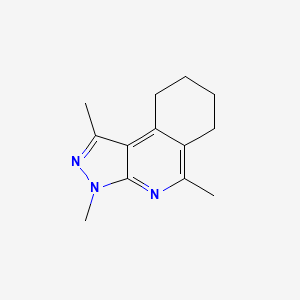 6,7,8,9-Tetrahydro-1,3,5-trimethyl-3H-pyrazolo(3,4-c)isoquinoline