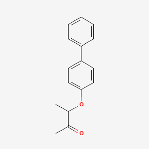 molecular formula C16H16O2 B1273265 3-(4-苯基苯氧基)丁酮 CAS No. 28089-74-9