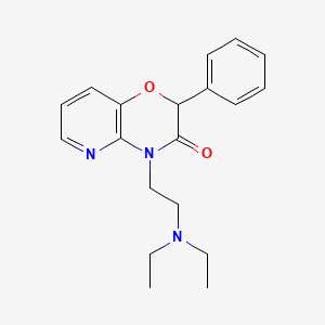 4-(2-(Diethylamino)ethyl)-2-phenyl-2H-pyrido(3,2-b)-1,4-oxazin-3(4H)-one