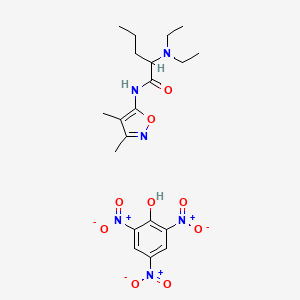 2-(Diethylamino)-N-(3,4-dimethyl-5-isoxazolyl)valeramide picrate