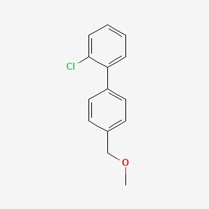 molecular formula C14H13ClO B12732763 1,1'-Biphenyl, 2-chloro-4'-(methoxymethyl)- CAS No. 109523-84-4