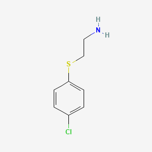 molecular formula C8H10ClNS B1273277 2-[(4-氯苯基)硫基]乙胺 CAS No. 36155-35-8