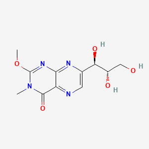 4(3H)-Pteridinone, 2-methoxy-3-methyl-7-((1R,2S)-1,2,3-trihydroxypropyl)-