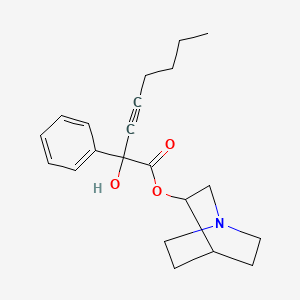 1-azabicyclo[2.2.2]octan-3-yl 2-hydroxy-2-phenyloct-3-ynoate