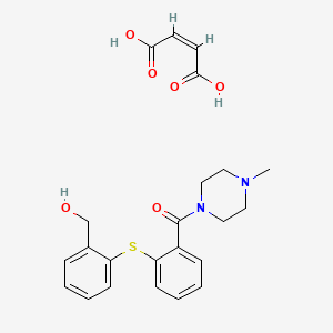 1-(2-(2-Hydroxymethylphenylthio)benzoyl)-4-methylpiperazine hydrogen maleate