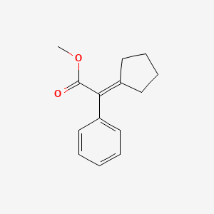 molecular formula C14H16O2 B12732813 Vlv85gwl2N CAS No. 199982-72-4