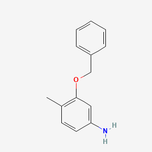 molecular formula C14H15NO B1273282 3-(Benzyloxy)-4-methylaniline CAS No. 219492-12-3