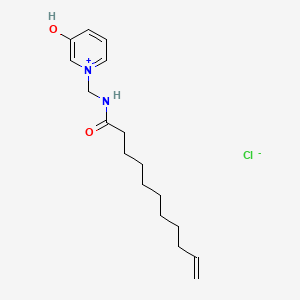 Pyridinium, 3-hydroxy-1-(10-undecenamidomethyl)-, chloride