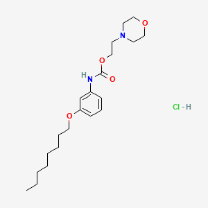 Carbamic acid, (3-(octyloxy)phenyl)-, 2-(morpholino)ethyl ester, monohydrochloride