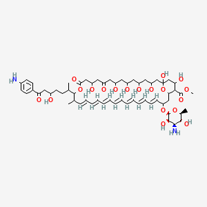 molecular formula C59H86N2O19 B12732985 Mepartricin B CAS No. 62534-69-4