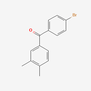molecular formula C15H13BrO B1273301 4-Bromo-3',4'-dimethylbenzophenone CAS No. 300383-01-1