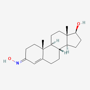 molecular formula C19H29NO2 B12733027 Testosterone oxime, (E)- CAS No. 14958-66-8