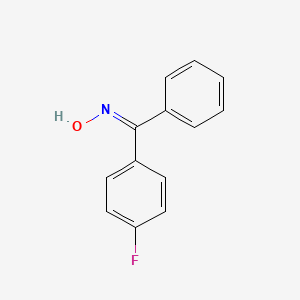 molecular formula C13H10FNO B12733029 (4-Fluorophenyl)phenylmethanone oxime CAS No. 362-99-2