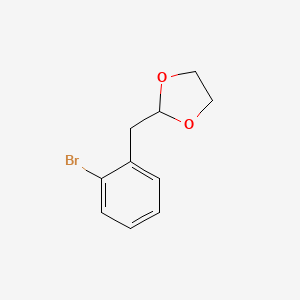 molecular formula C10H11BrO2 B1273305 1-Bromo-2-(1,3-dioxolan-2-ylmethyl)benzene CAS No. 96557-36-7