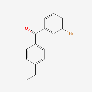 molecular formula C15H13BrO B1273309 3-Bromo-4'-ethylbenzophenone CAS No. 844879-29-4