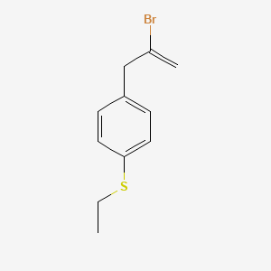 molecular formula C11H13BrS B1273312 2-Bromo-3-[4-(ethylthio)phenyl]-1-propene CAS No. 842140-39-0