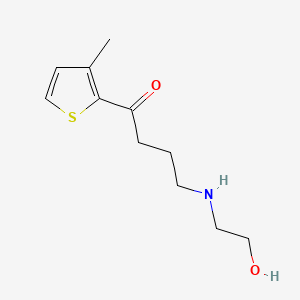 1-Butanone, 4-((2-hydroxyethyl)amino)-1-(3-methyl-2-thienyl)-