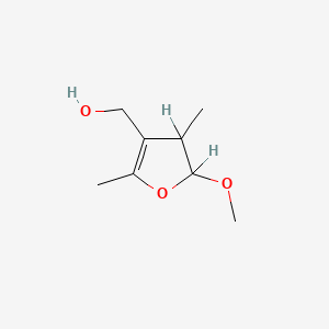 4,5-Dihydro-2,4-dimethyl-5-methoxy-3-furanmethanol