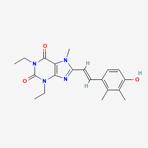 (E)-1,3-Diethyl-8-(4-hydroxy-2,3-dimethylstyryl)-7-methylxanthine