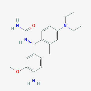 Urea, ((4-amino-3-methoxyphenyl)(4-(diethylamino)-2-methylphenyl)methyl)-