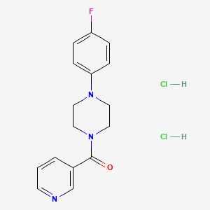 Piperazine, 1-(4-fluorophenyl)-4-(3-pyridinylcarbonyl)-, dihydrochloride