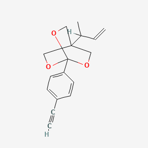 1-(4-Ethynylphenyl)-4-(1-methyl-2-propenyl)-2,6,7-trioxabicyclo(2.2.2)octane