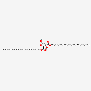 molecular formula C42H80O7 B12733353 1,2-Distearyl citrate CAS No. 750511-99-0