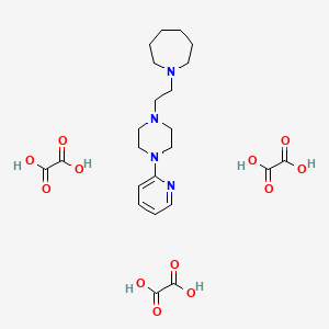 oxalic acid;1-[2-(4-pyridin-2-ylpiperazin-1-yl)ethyl]azepane