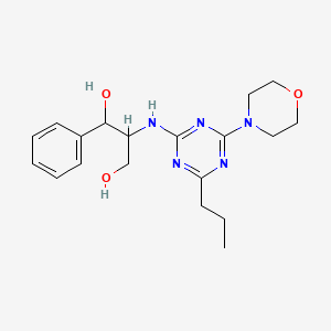 2-((4-(4-Morpholinyl)-6-propyl-1,3,5-triazin-2-yl)amino)-1-phenyl-1,3-propanediol