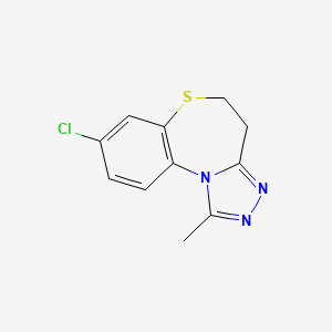 1,2,4-Triazolo(3,4-d)-1,5-benzothiazepine, 4,5-dihydro-8-chloro-1-methyl-