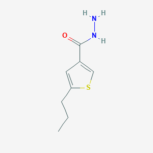 molecular formula C8H12N2OS B1273351 5-丙硫代苯并噻吩-3-碳酰肼 CAS No. 438215-42-0