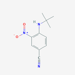molecular formula C11H13N3O2 B1273354 4-(叔丁基氨基)-3-硝基苯甲腈 CAS No. 320406-01-7
