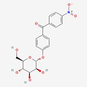 Methanone, (4-(alpha-D-mannopyranosyloxy)phenyl)(4-nitrophenyl)-