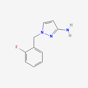 molecular formula C10H10FN3 B1273366 1-(2-Fluoro-benzyl)-1H-pyrazol-3-ylamine CAS No. 895929-38-1