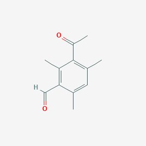 molecular formula C12H14O2 B1273382 3-乙酰基-2,4,6-三甲基苯甲醛 CAS No. 88339-43-9