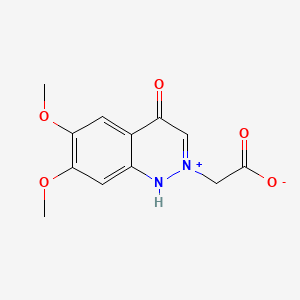 Cinnolinium, 2-(carboxymethyl)-6,7-dimethoxy-4-hydroxy-, inner salt